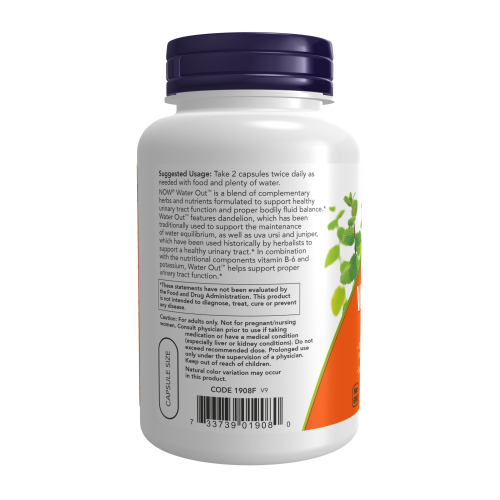NOW Water Out 100 растителни капсули