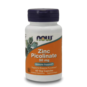 NOW Zinc Picolinate 50 мг 60 растителни капсули