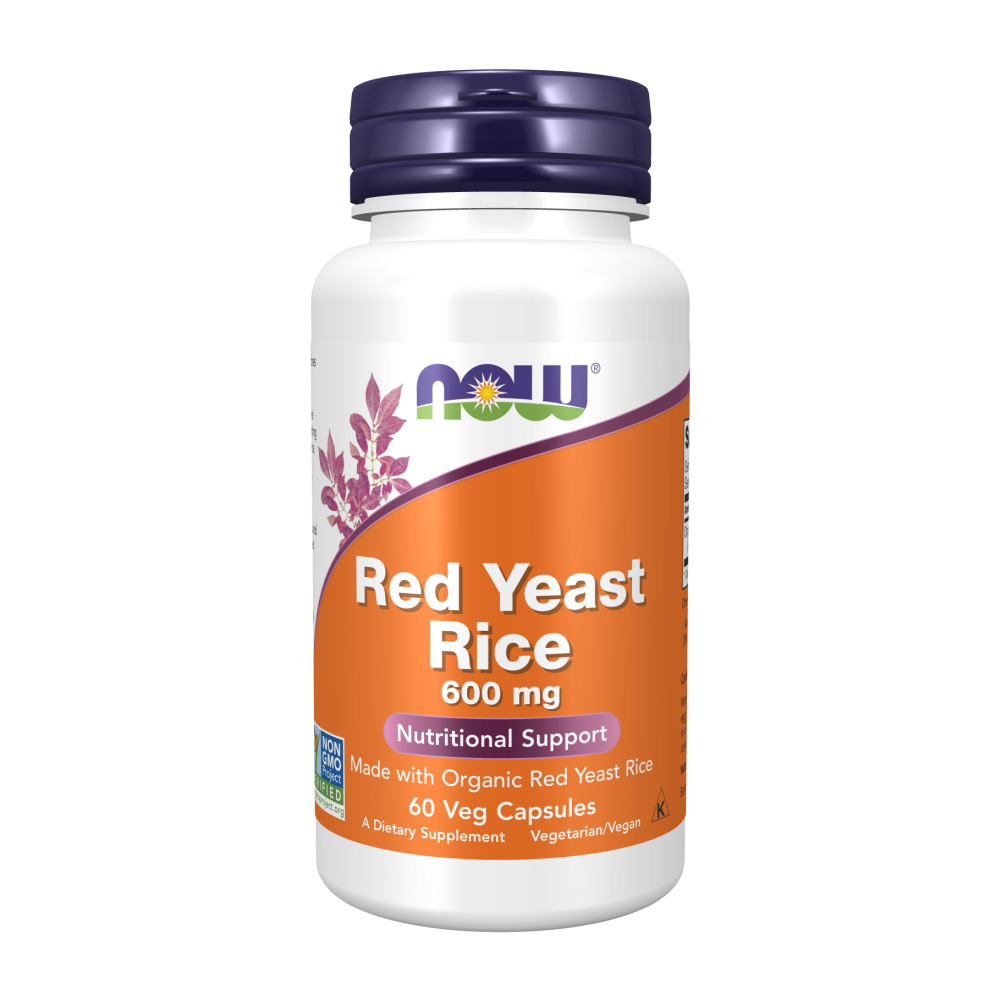 NOW Red Yeast Rice 600 мг 60 растителни капсули