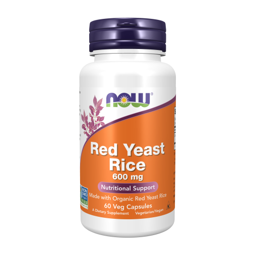 NOW Red Yeast Rice 600 мг 60 растителни капсули