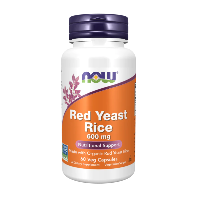NOW Red Yeast Rice 600 мг 60 растителни капсули