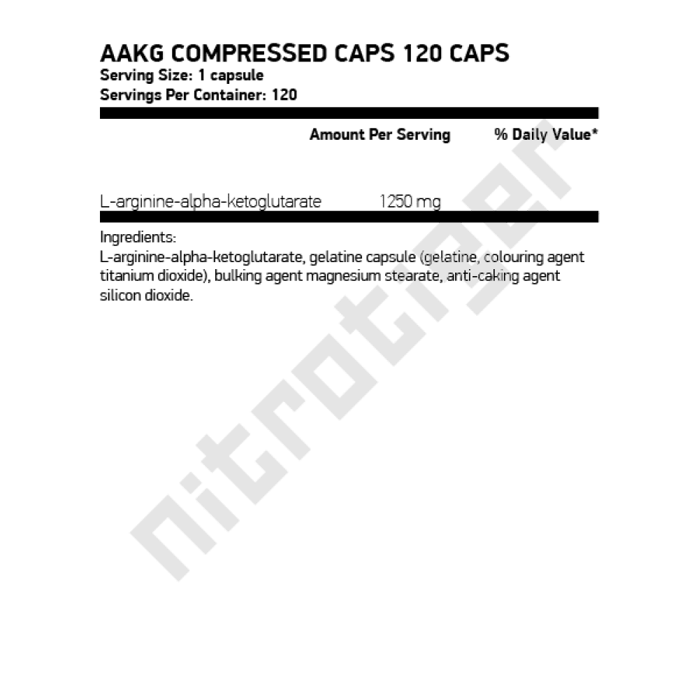 NUTREND AAKG Compressed Caps 120 капсули