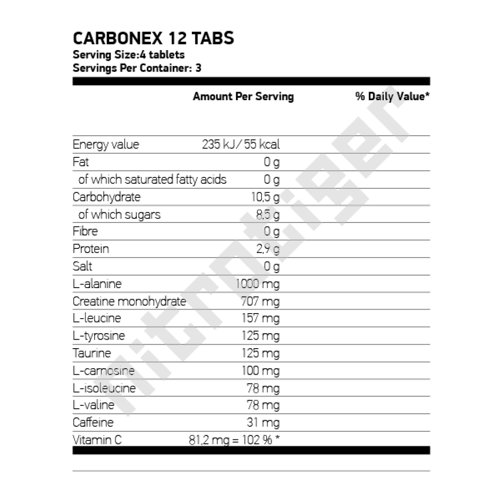 NUTREND Carbonex 12 таблетки