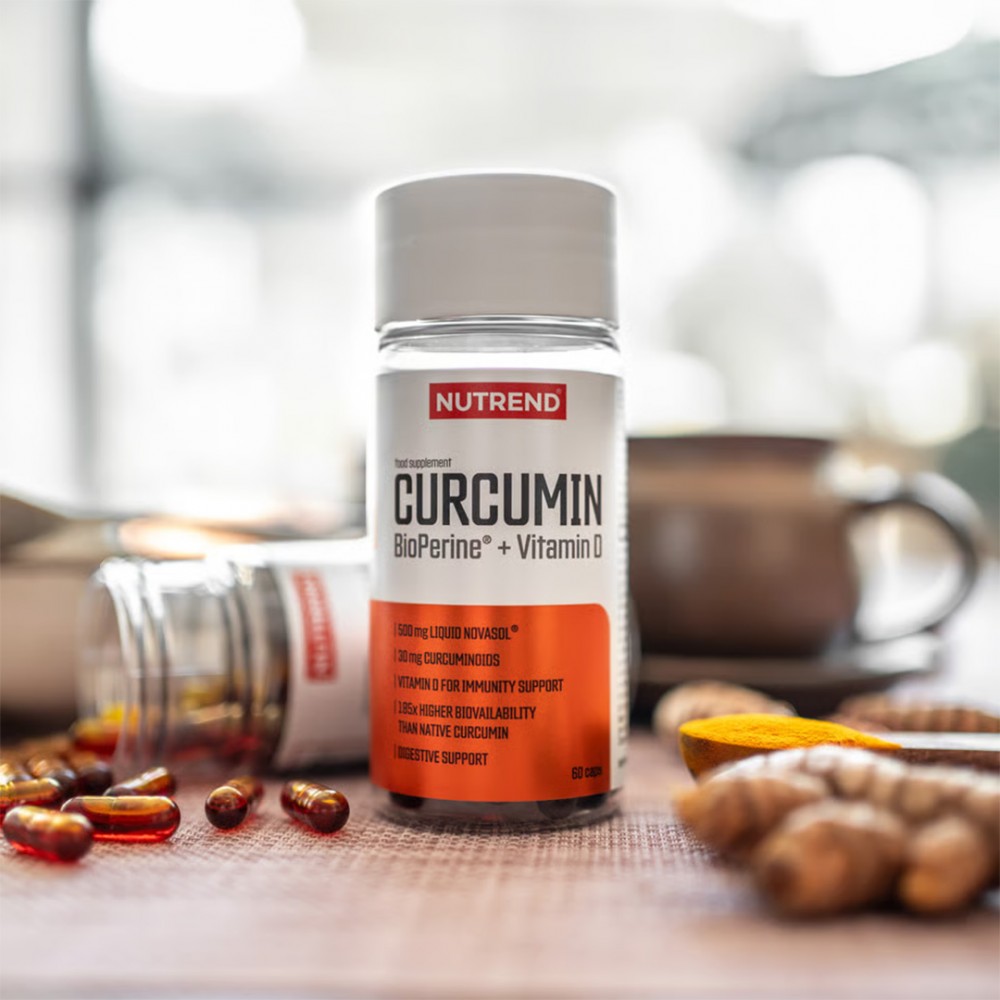 NUTREND Curcumin + Bioperine + D3 60 капсули