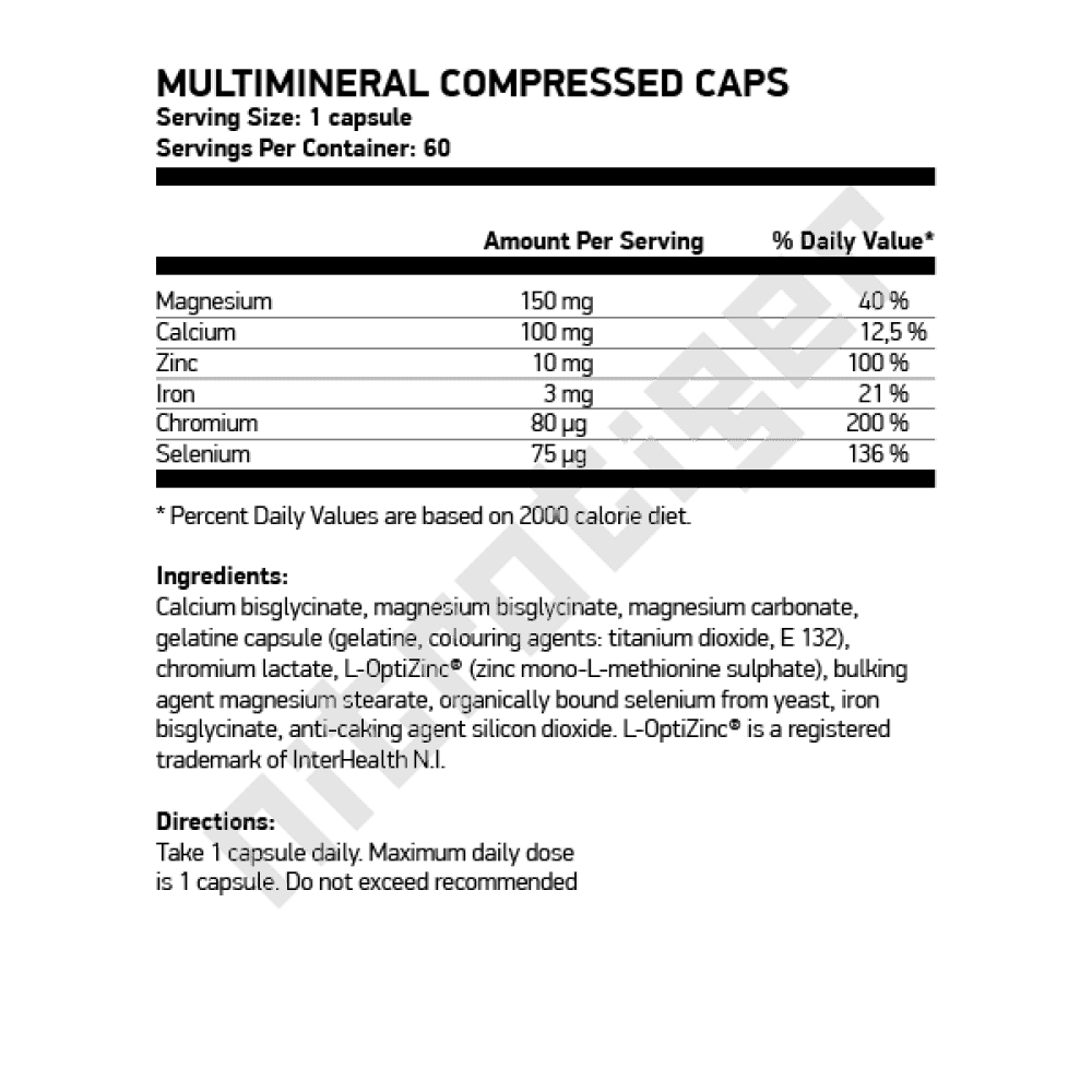 NUTREND Multimineral Compressed Caps 60 капсули