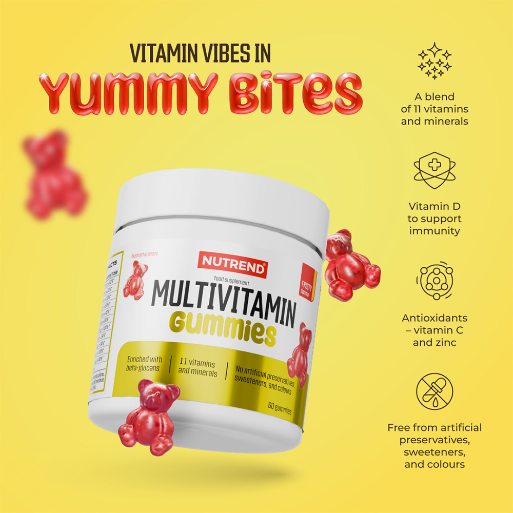 NUTREND Multivitamin Gummies 60 желирани бонбони