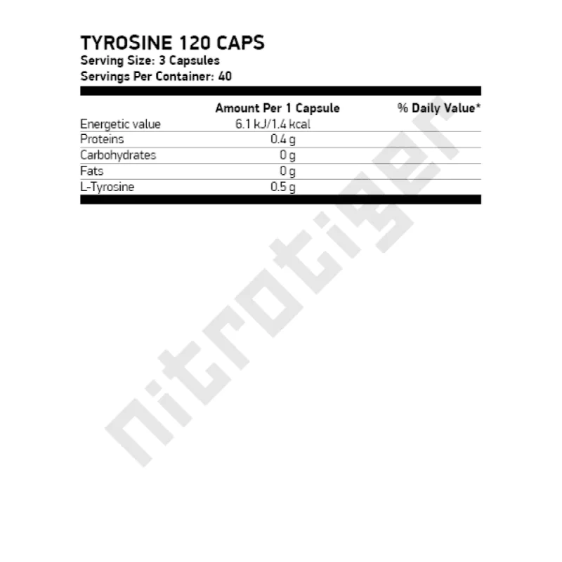 NUTREND TYROSINE 120 капсули