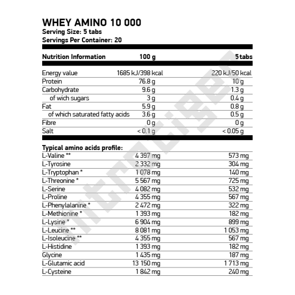 NUTREND Whey Amino 10 000 100 таблетки