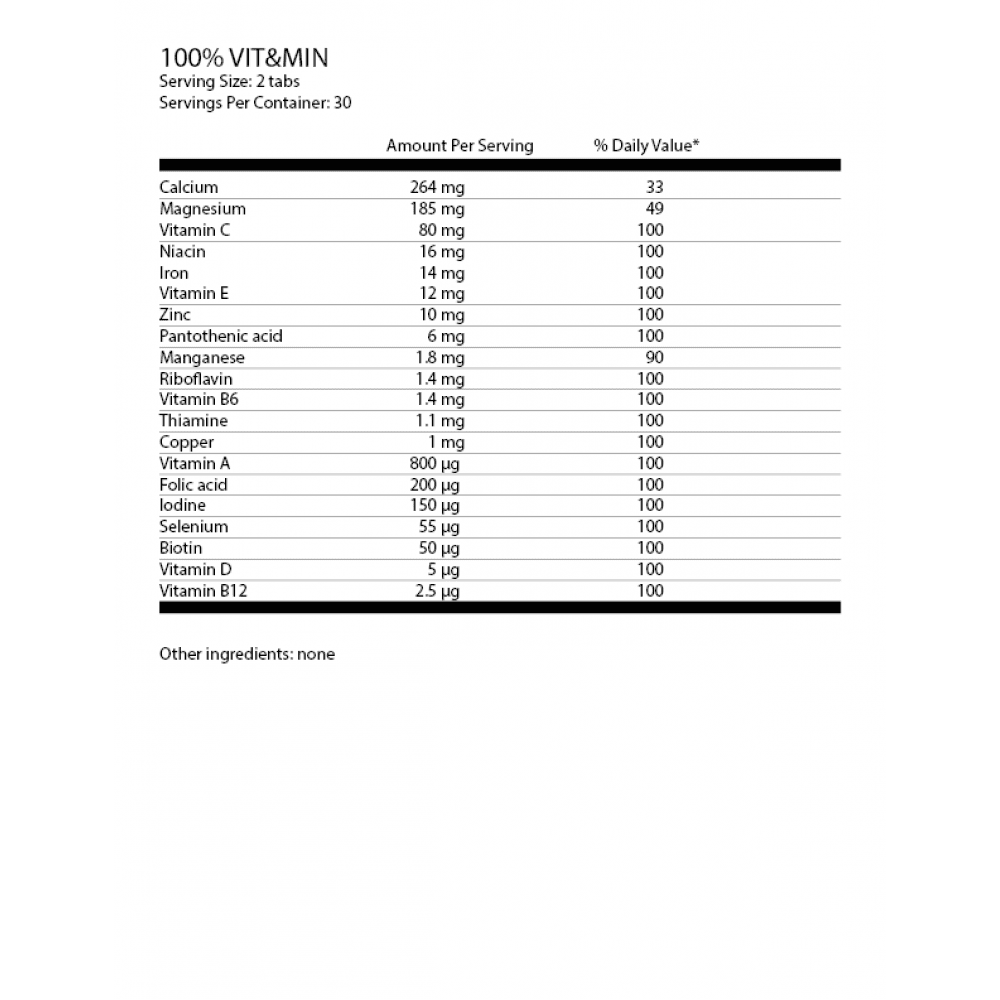 OSTROVIT 100% Vit&Min 30 таблетки