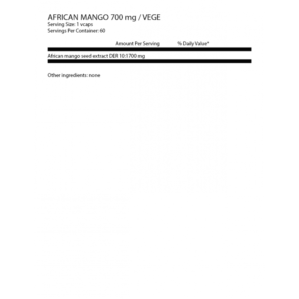 OSTROVIT African Mango VEGE 60 растителни капсули