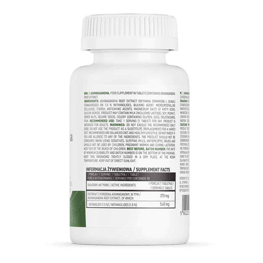 OSTROVIT Ashwagandha Extract 375 мг 90 таблетки