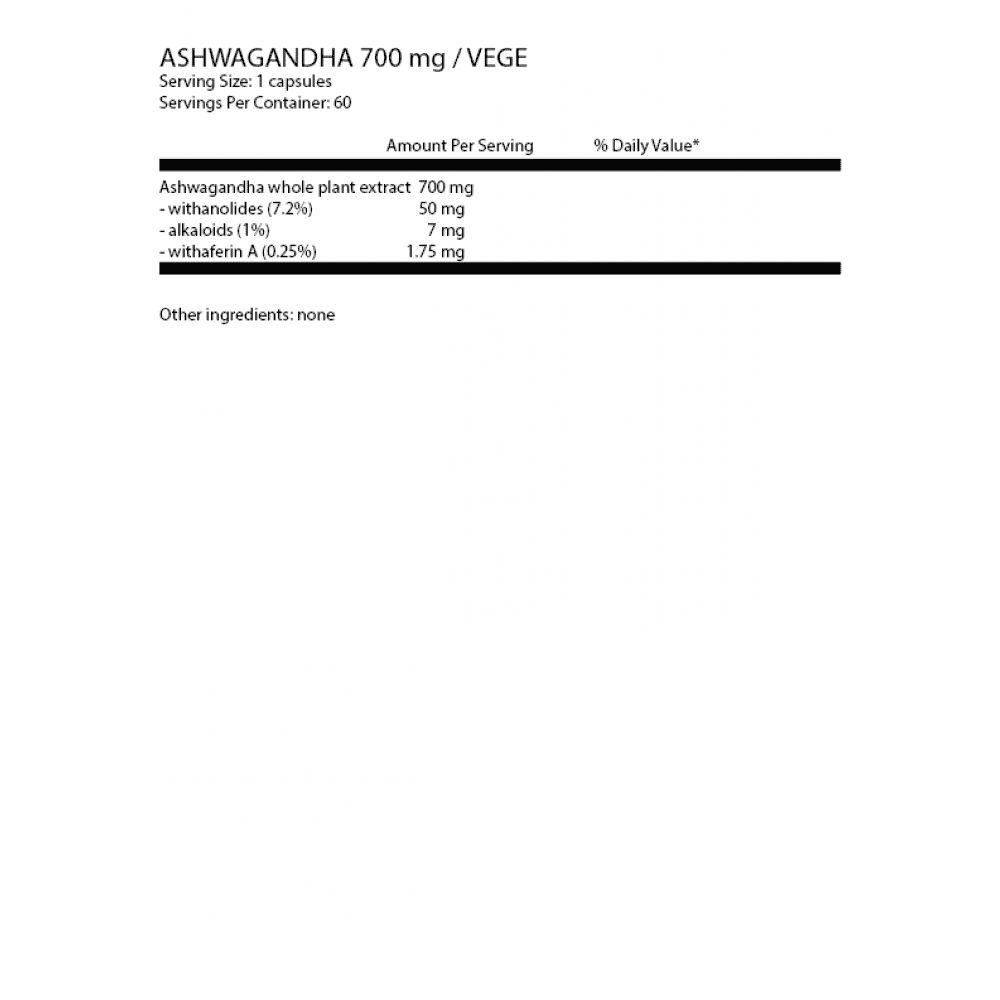 OSTROVIT Ashwagandha Vege 60 растителни капсули