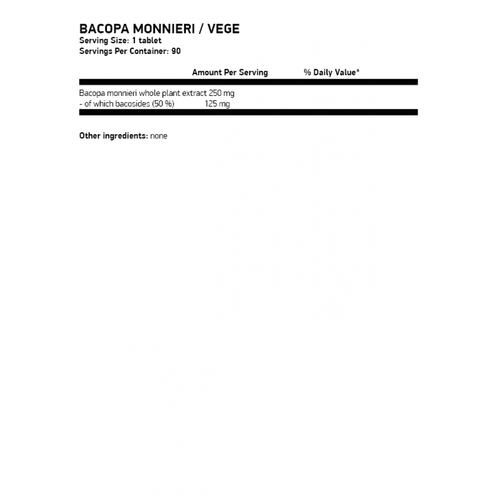 OSTROVIT Bacopa Monnieri 90 растителни капсули