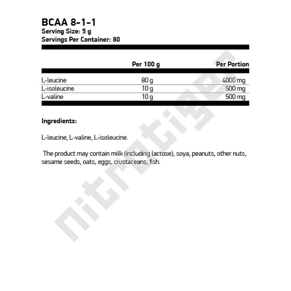 OSTROVIT BCAA 8:1:1 400 гр