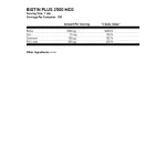 OSTROVIT Biotin Plus 2500мкг 100 таблетки