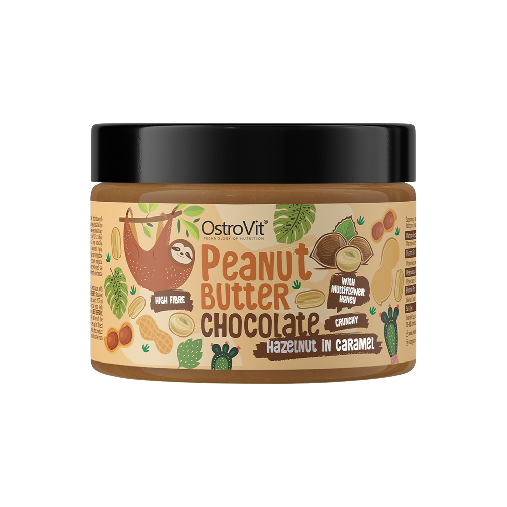 OSTROVIT Chocolate Peanut Butter + Caramelized Hazelnuts 500 г