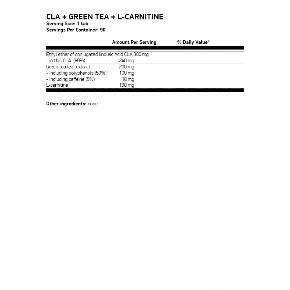 OSTROVIT CLA + Green Tea + L-Carnitine 90 капсули