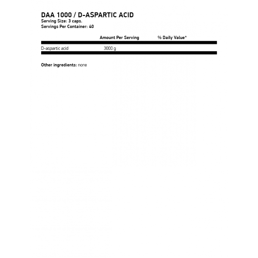 OSTROVIT DAA 1000 D-Aspartic Acid 120 капсули