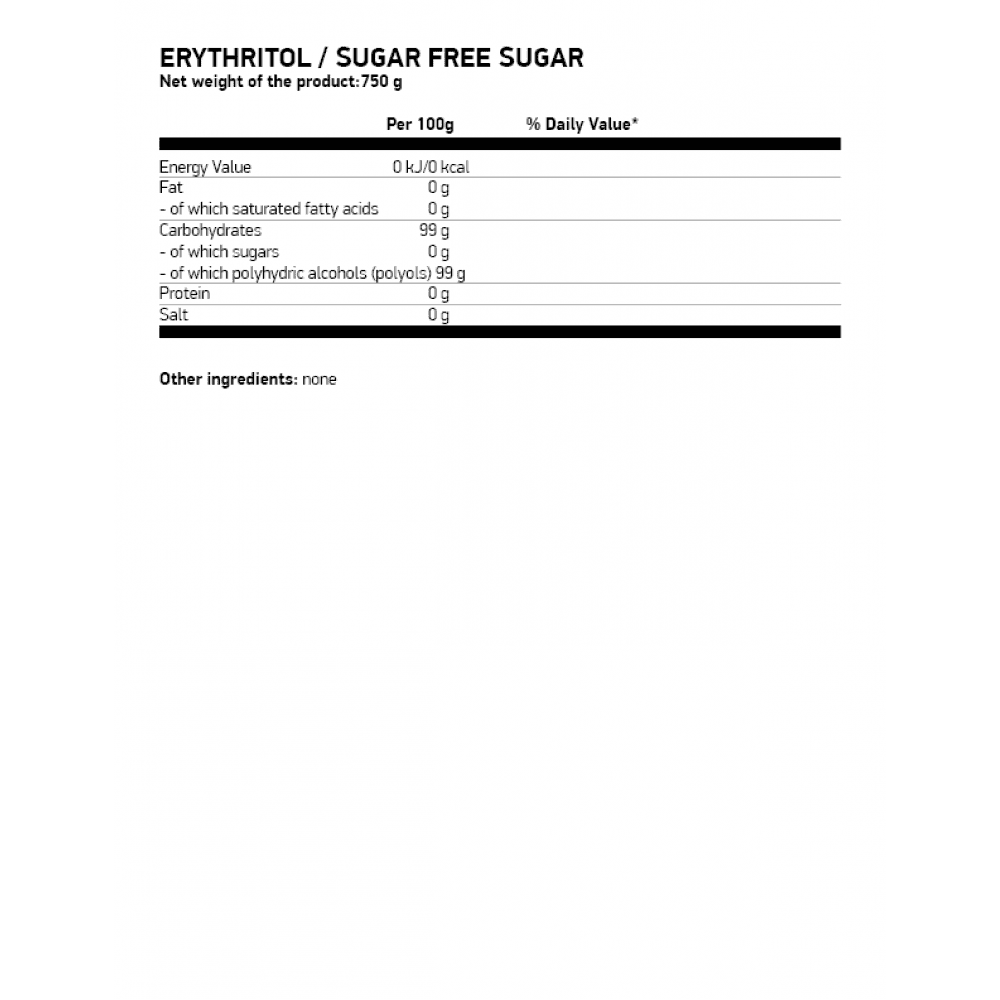 OSTROVIT Erythritol 750гр