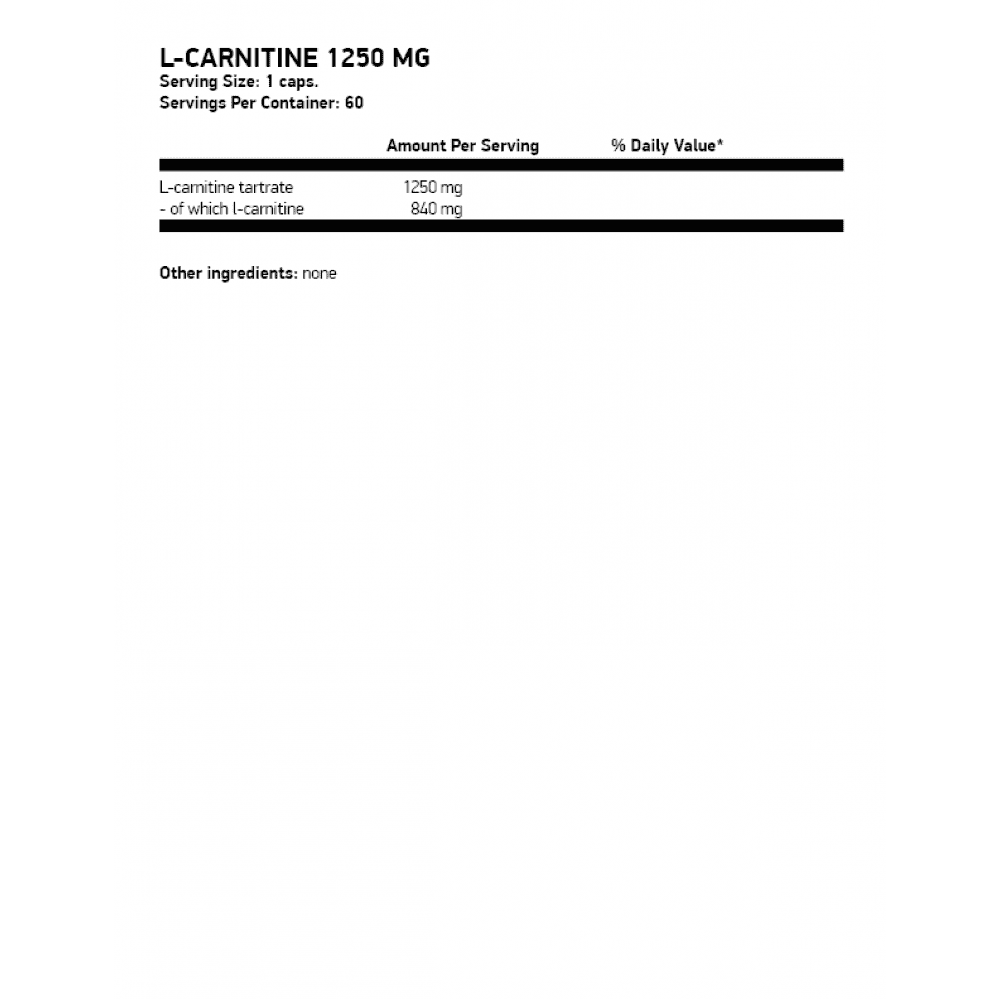 OSTROVIT L-Carnitine 1250 60 капсули