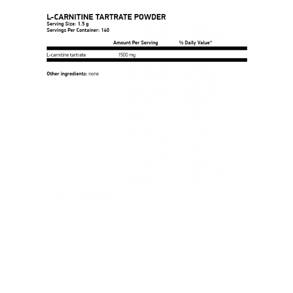 OSTROVIT L-Carnitine Tartrate Powder 210гр