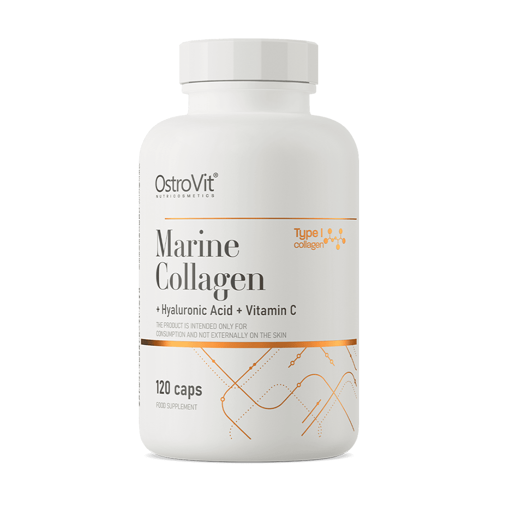 OSTROVIT Marine Collagen + Hyaluronic Acid + Vitamin C 120 капсули