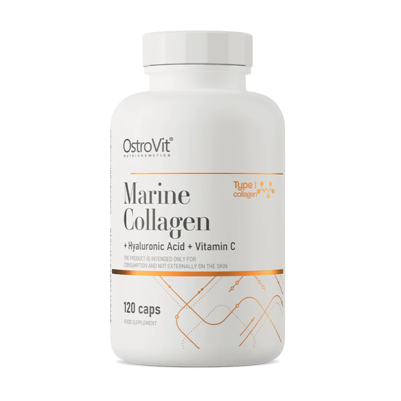 OSTROVIT Marine Collagen + Hyaluronic Acid + Vitamin C 120 капсули