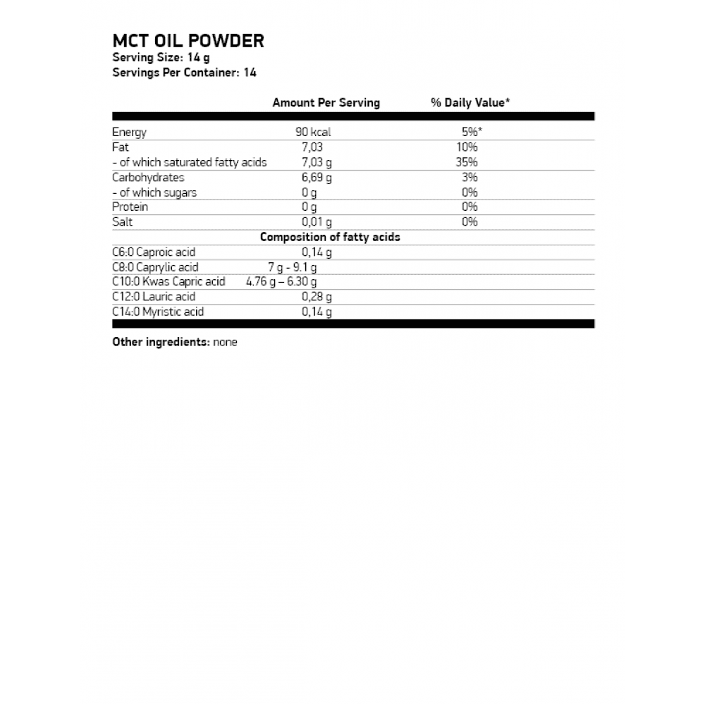 OSTROVIT MCT Oil Powder 200гр