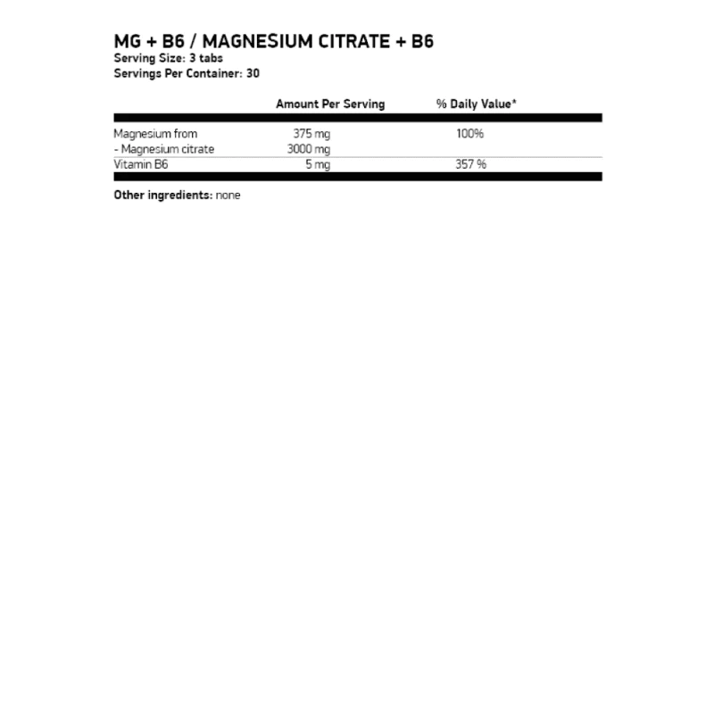 OSTROVIT MG + B6 Magnesium Citrate + B6 90 таблетки
