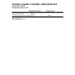 OSTROVIT Natural Vitamin C Powder from Rose Hips 300гр