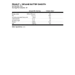 OSTROVIT Peanut + Sesame Butter Smooth 500гр 