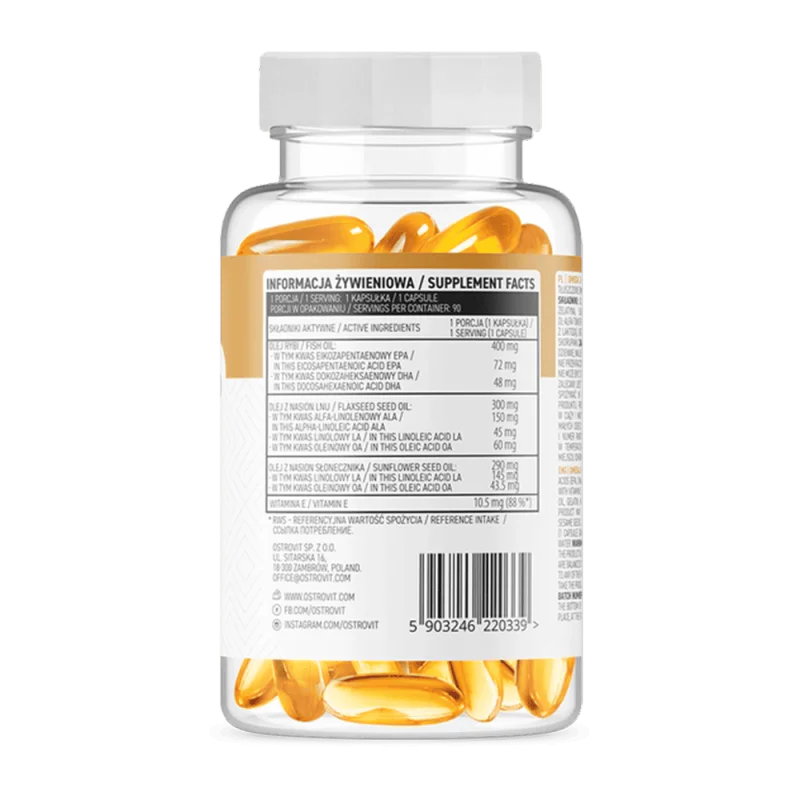 OSTROVIT Omega 3-6-9 90 гел капсули