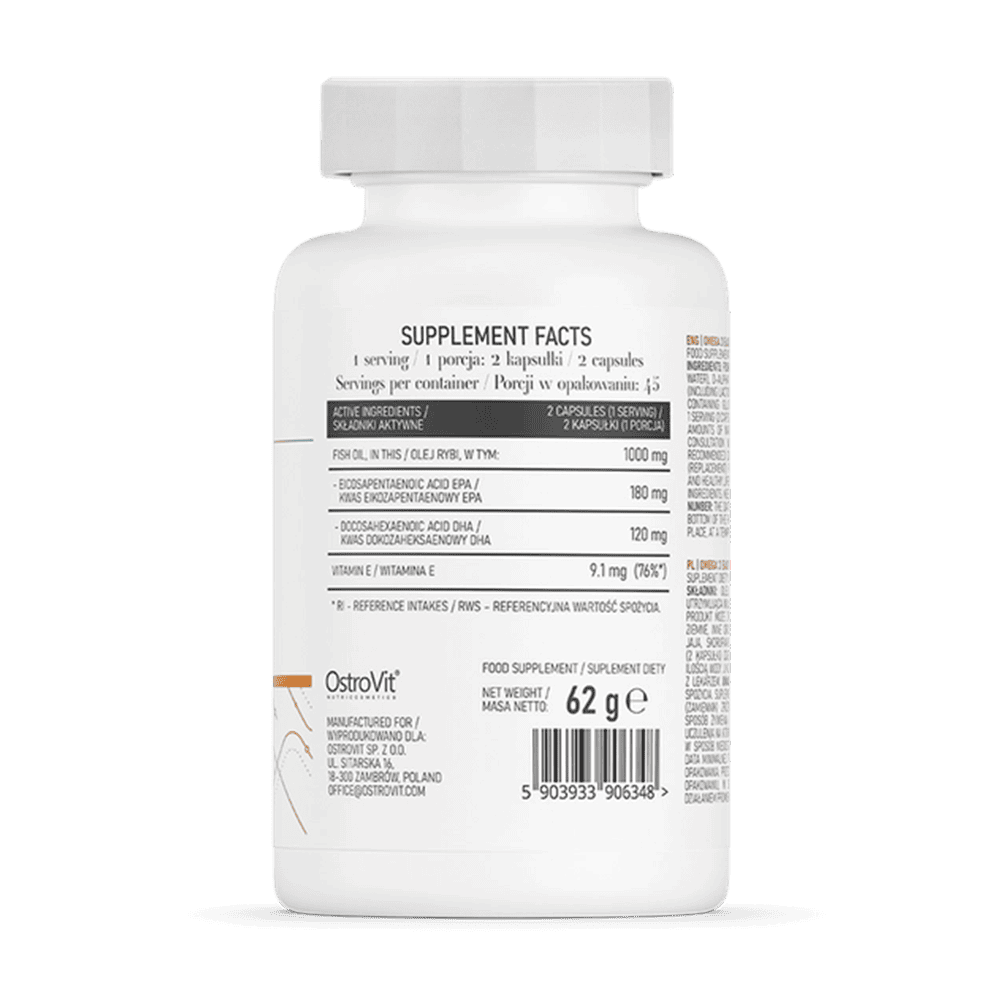 OSTROVIT Omega 3 Easy to Swallow 90 софтгел капсули