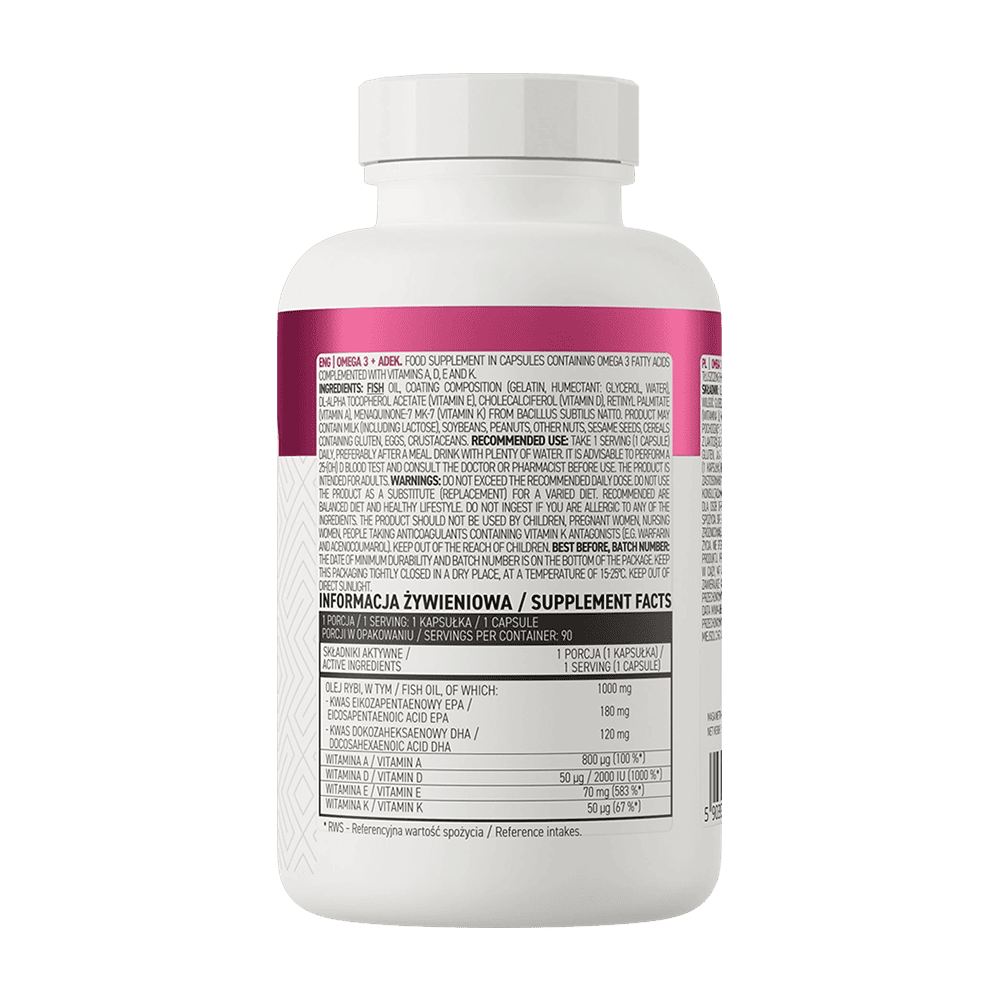 OSTROVIT Omega 3 + ADEK 90 капсули