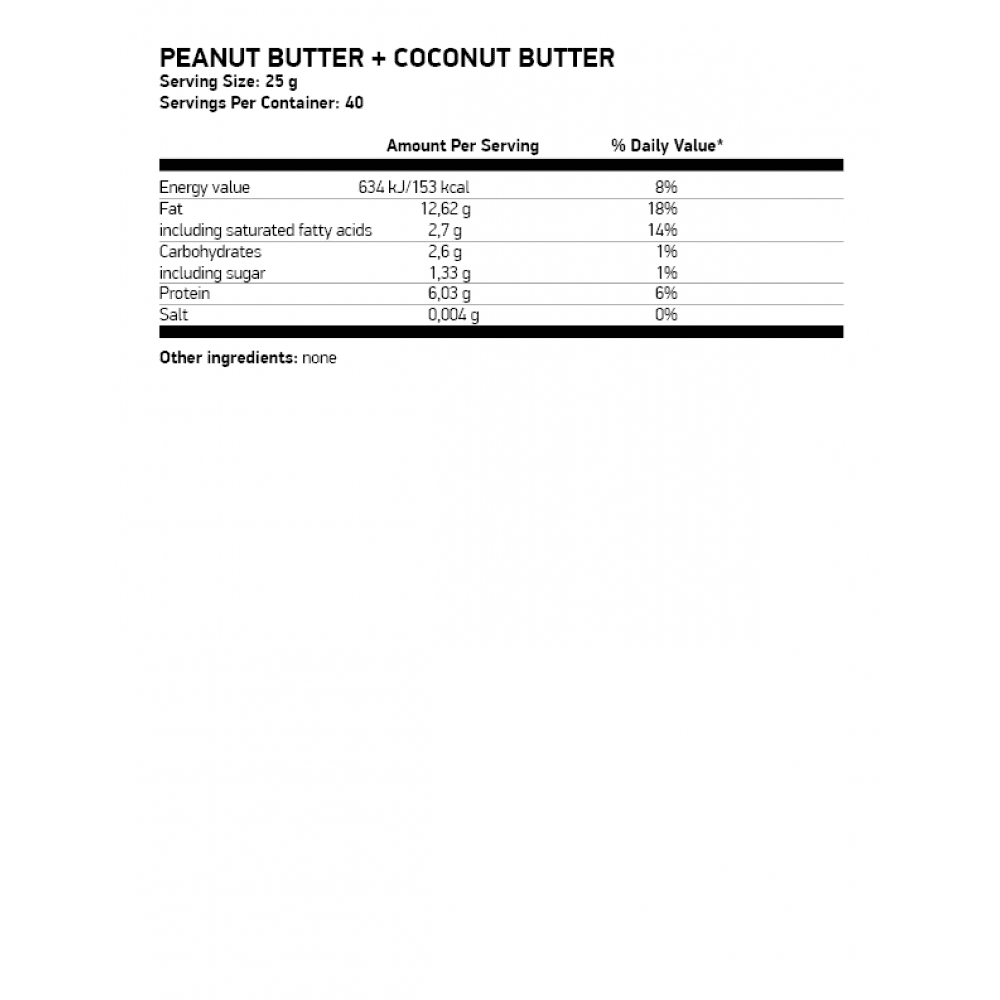 OSTROVIT Peanut Butter + Coconut Butter 1000гр 