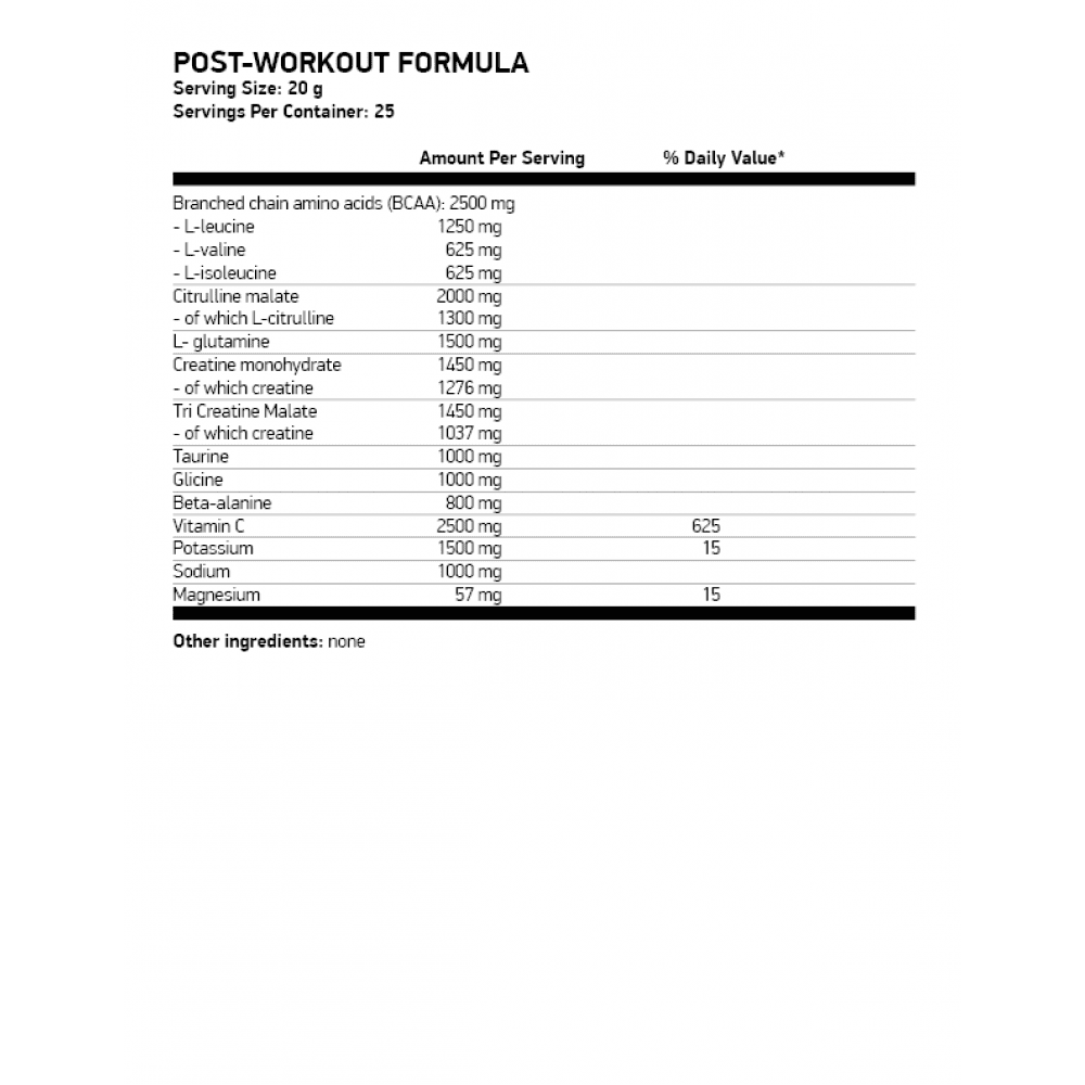 OSTROVIT Post-Workout Formula 500гр