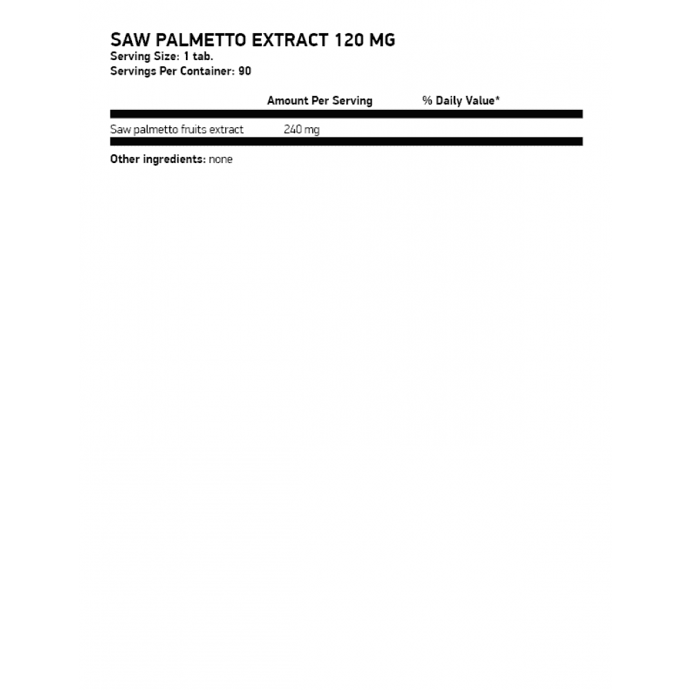OSTROVIT Saw Palmetto Extract 90 таблетки
