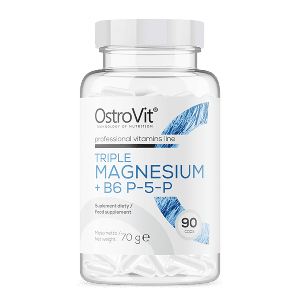OSTROVIT Triple Magnesium + B6 P-5-P 90 капсули