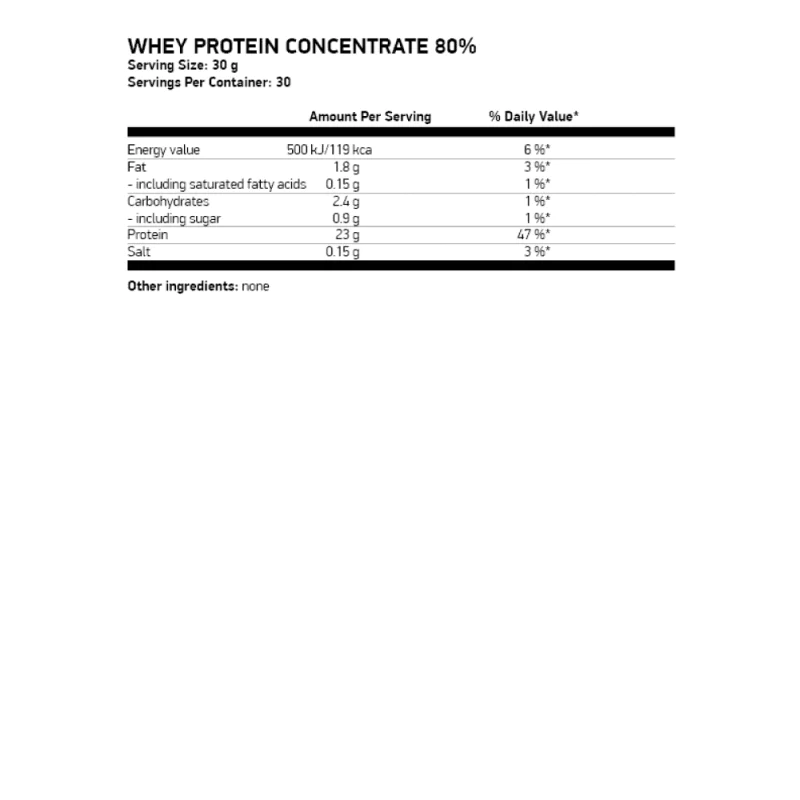OSTROVIT Whey Protein Concentrate 80% 900гр