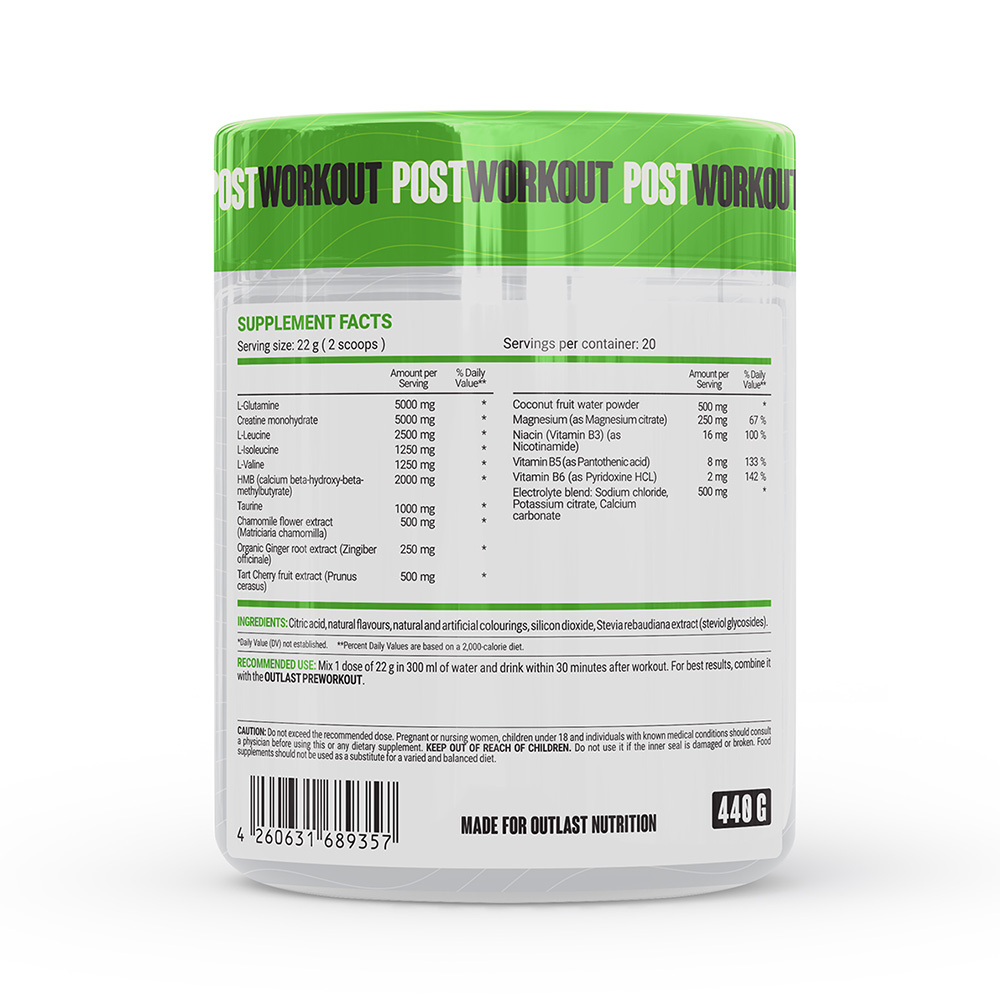 OUTLAST NUTRITION Postworkout 440 г 