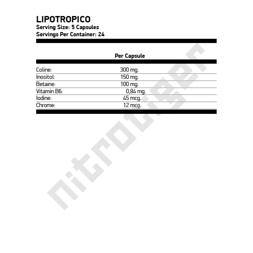 POWERGYM Lipotropico 120 капсули