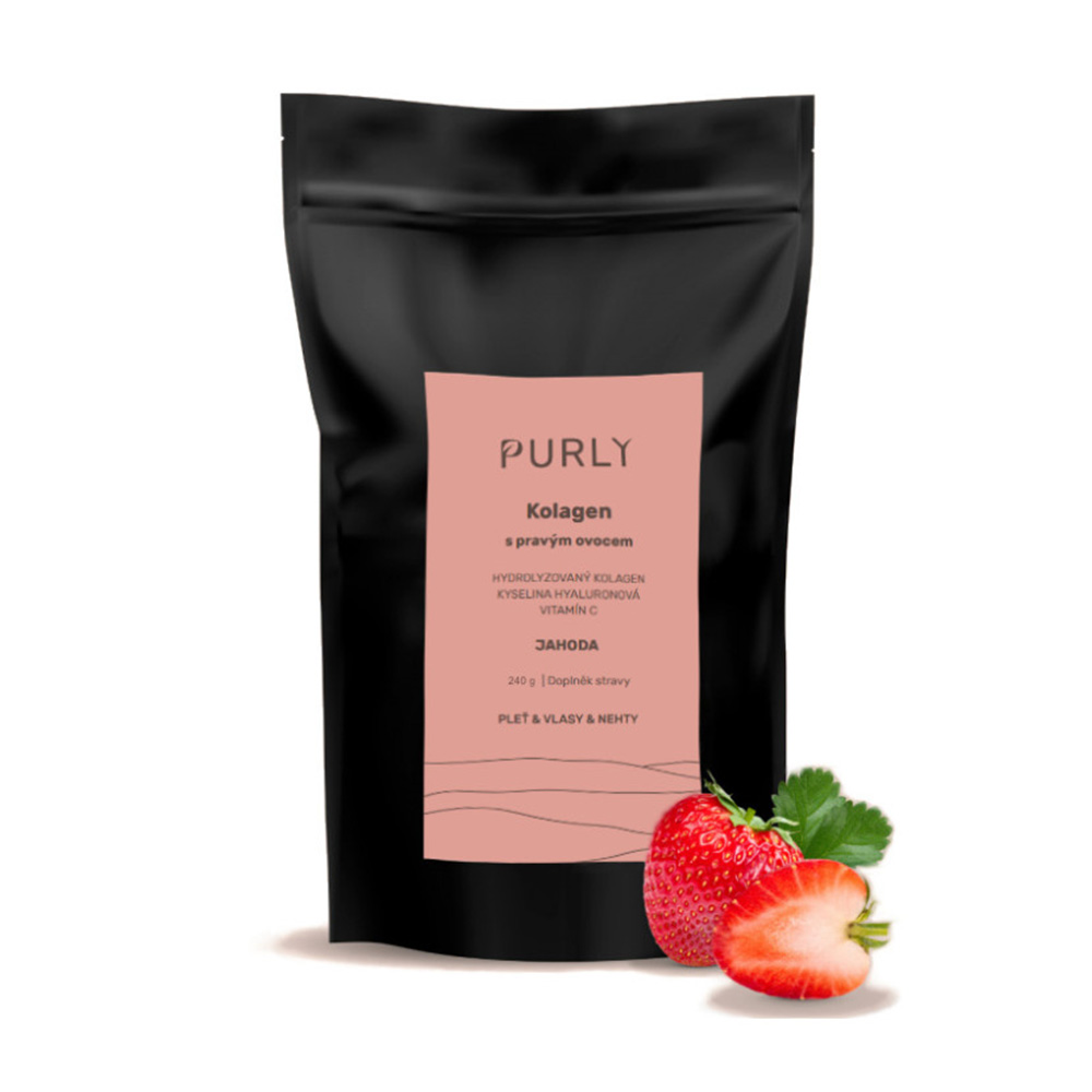 PURLY Collagen Strawberry 240 г