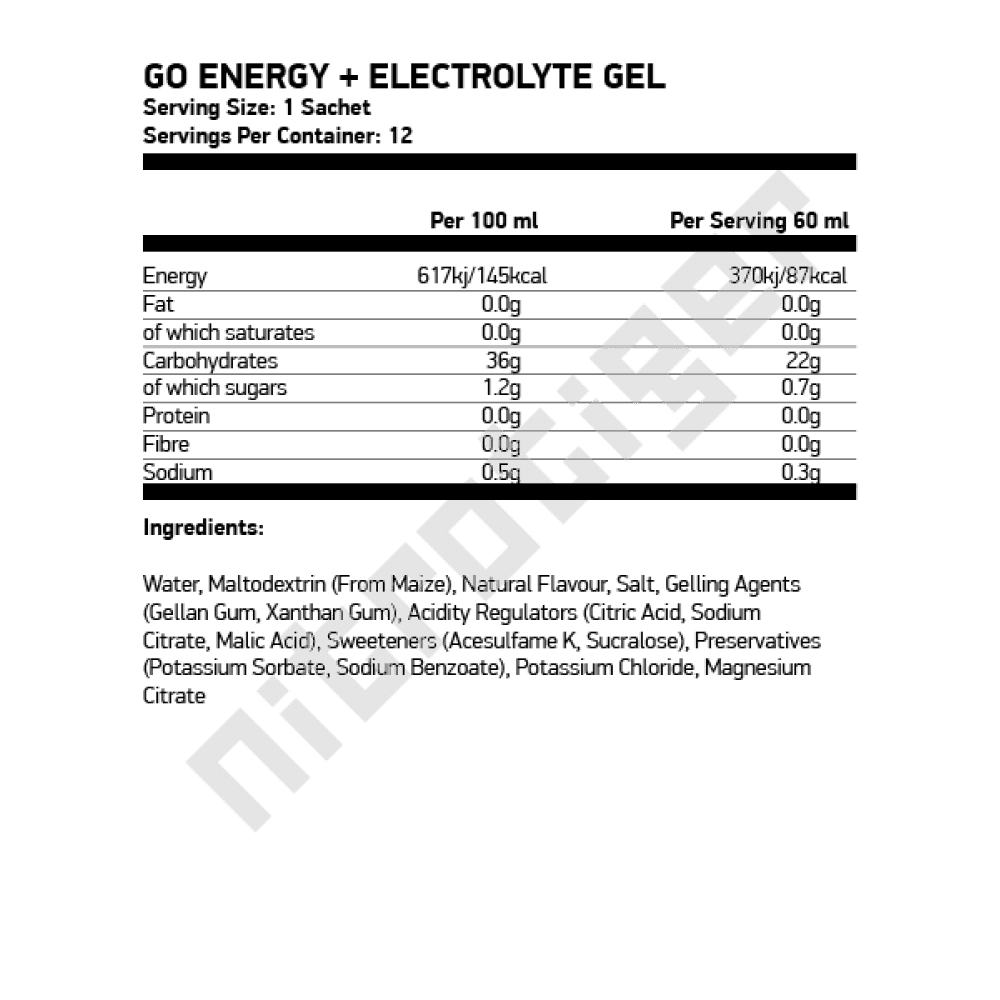SIS GO Energy Gel + Caffeine 30 x 60 мл