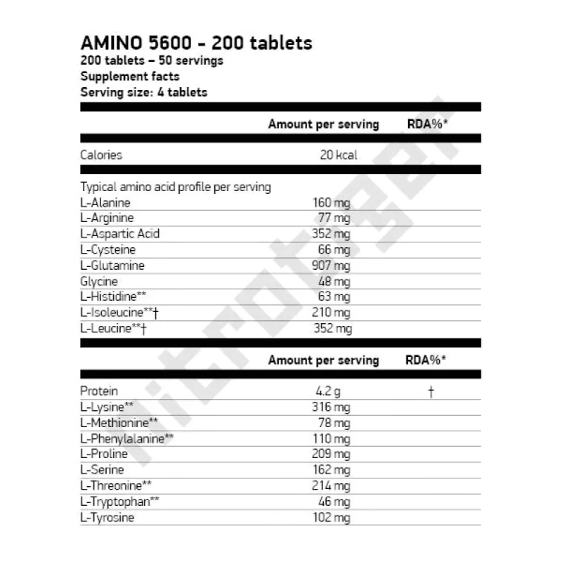 SCITEC Amino 5600 200 таблетки