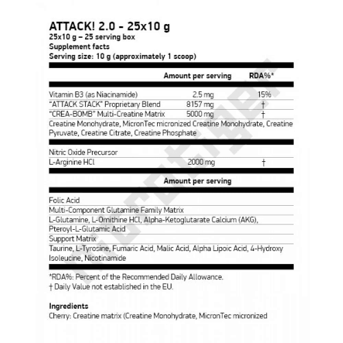 SCITEC Attack 25 пакета