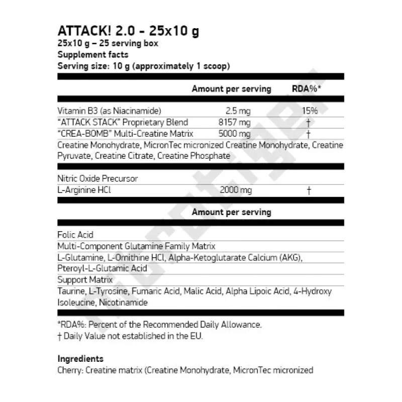 SCITEC Attack 25 пакета