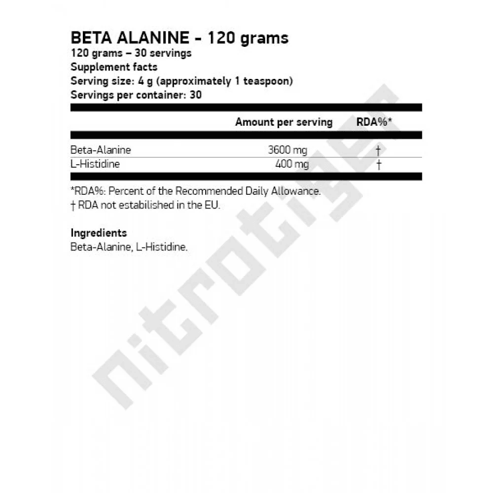 SCITEC Beta Alanine 120 гр. 
