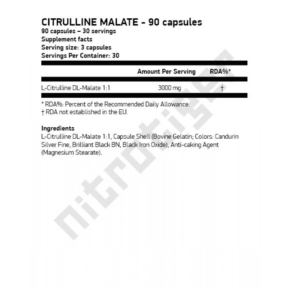 SCITEC Citrulline Malate 90 капсули