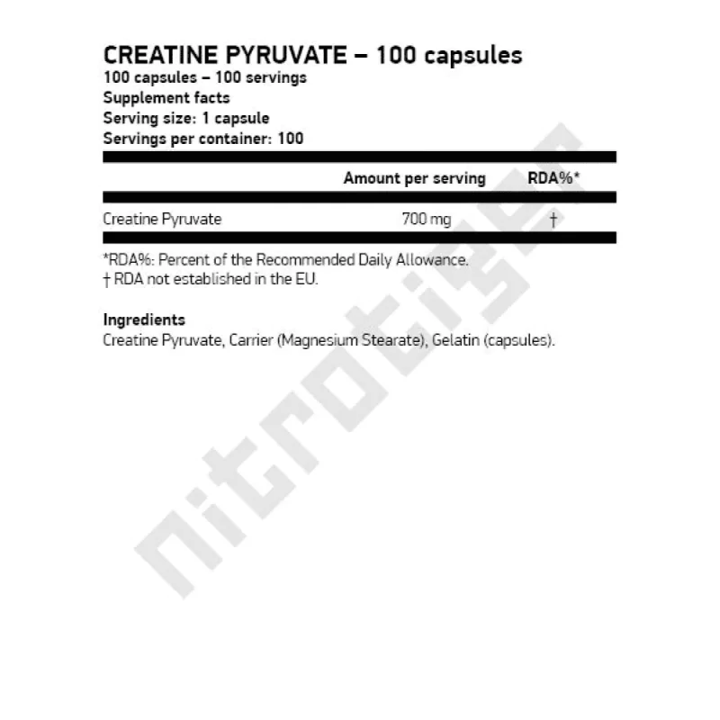 SCITEC Creatine Pyruvate 100 капсули