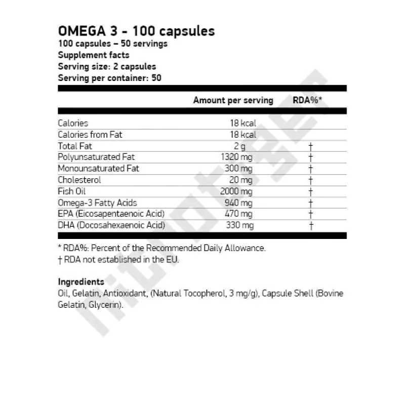 SCITEC Omega 3 100 капсули